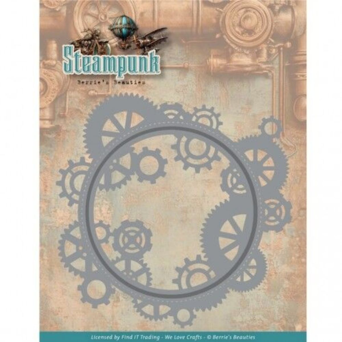 Berries Beauties - Steampunk Gears Frame Dies 
