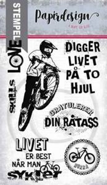 Hovedbilde På to hjul Stempel