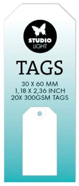 Hovedbilde Tags 30 X 60mm  10pc
